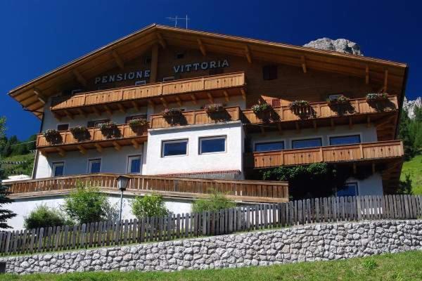 Hotel Pensione Vittoria Kolfuschg Exterior foto